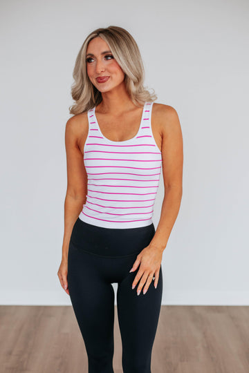 Ashter Striped Tank - Orchid Mix