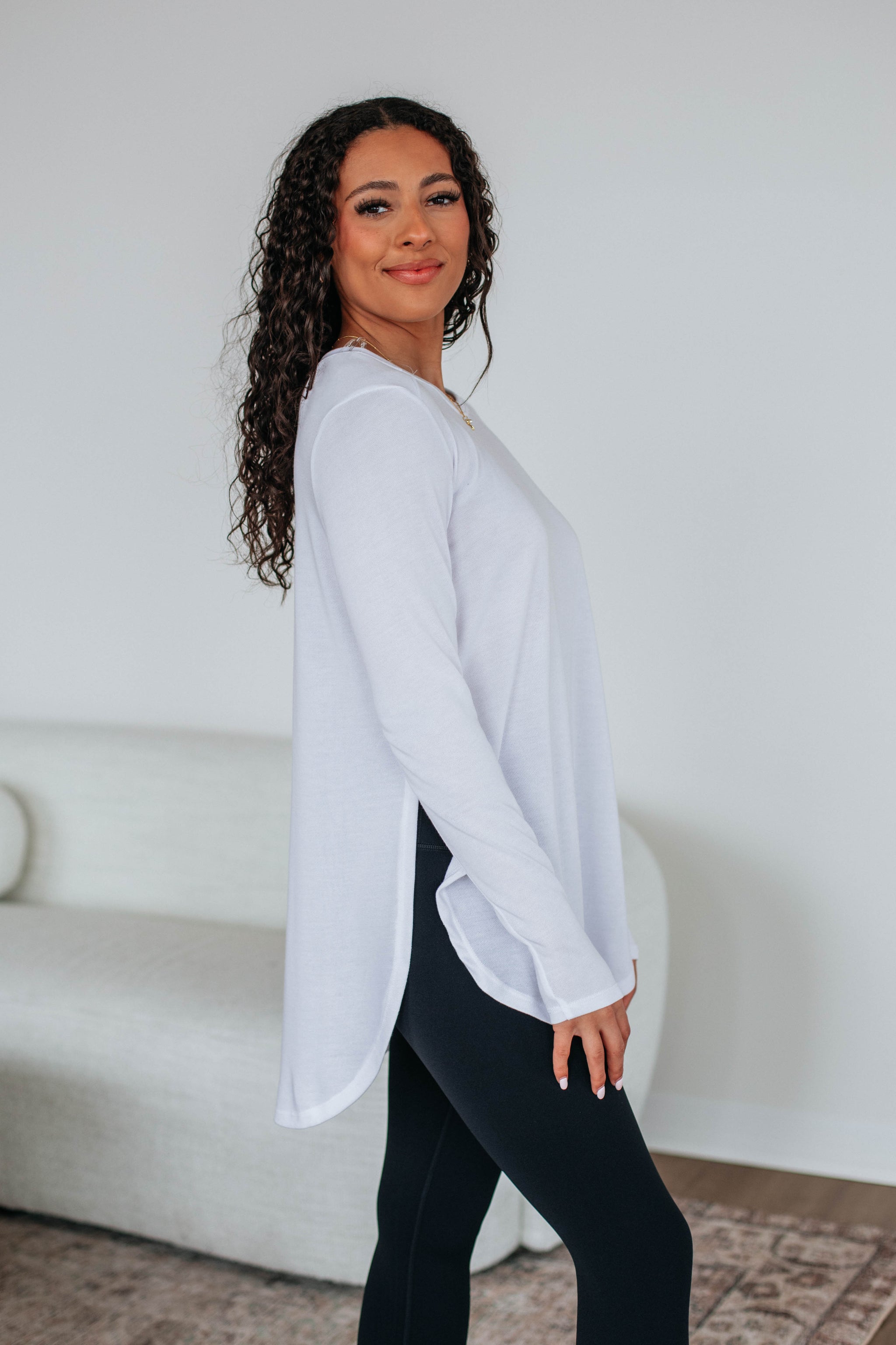 Jardin Long Sleeve Top - Ivory