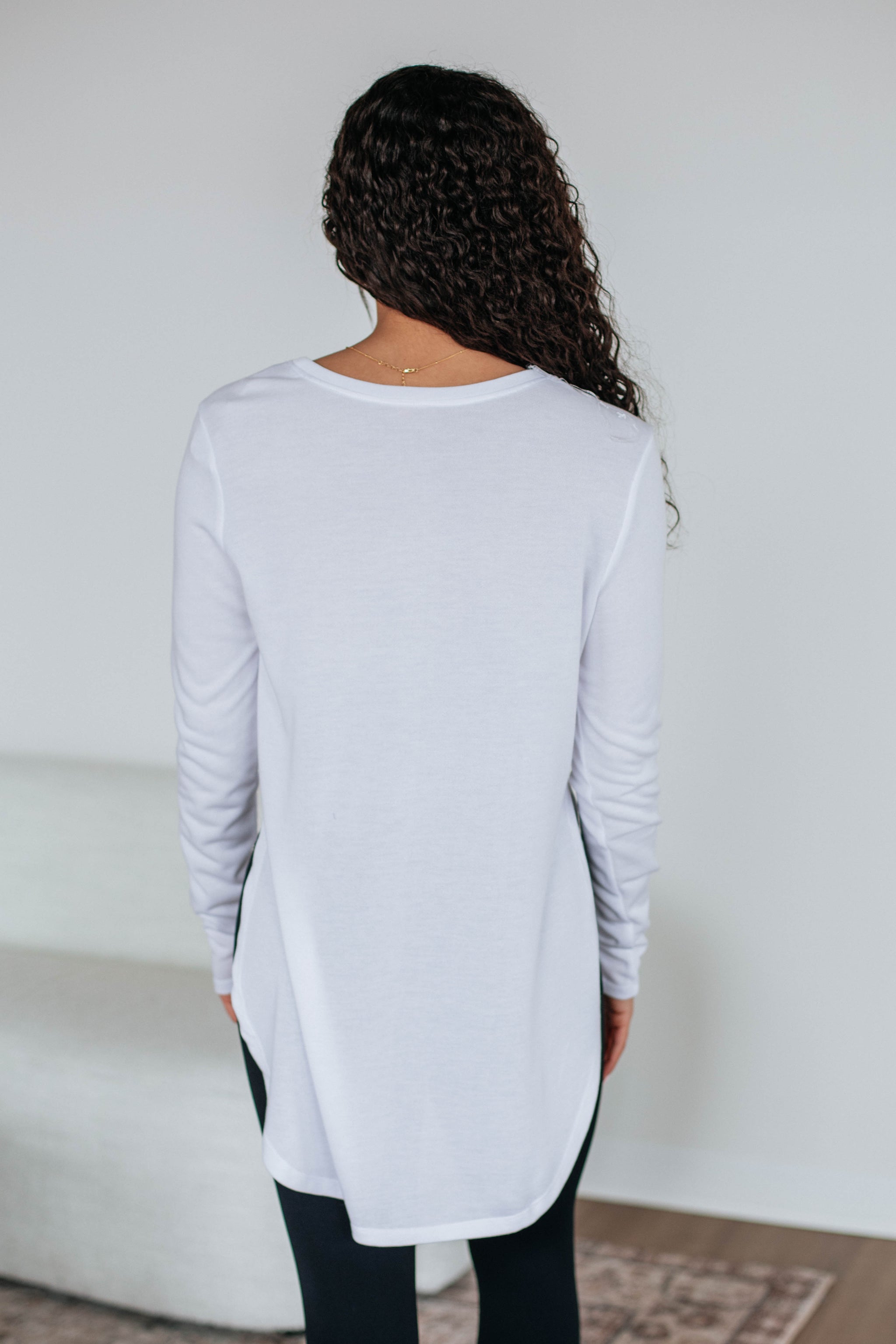 Jardin Long Sleeve Top - Ivory