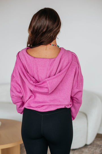 Maxwell Washed Zip-Up Hoodie - Orchid