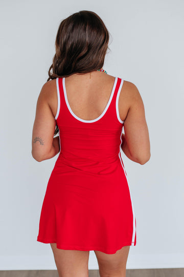 Kamdyn Active Dress - Red