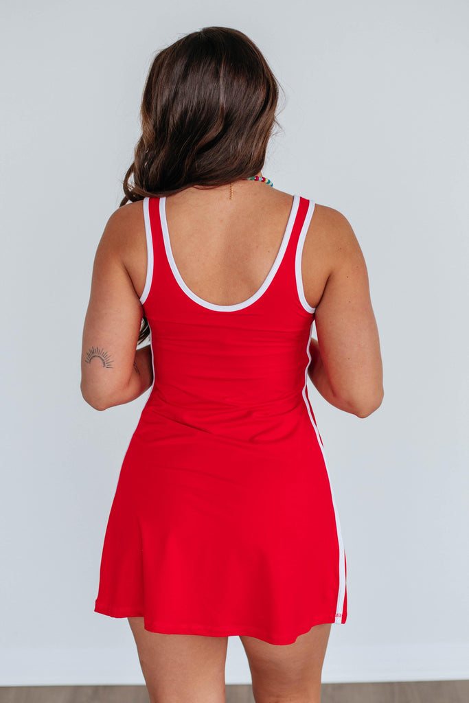 Kamdyn Active Dress - Red