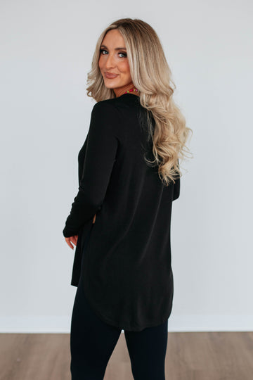 Jardin Long Sleeve Top - Black
