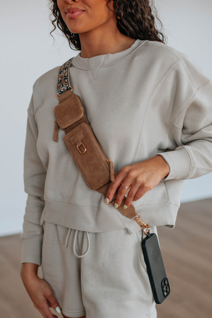 Aida Zip & Clip Strap - Tan