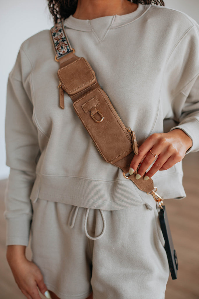 Aida Zip & Clip Strap - Tan
