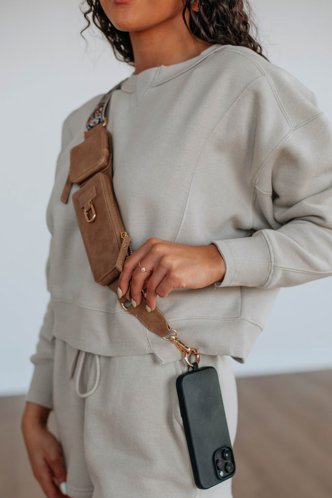 Aida Zip & Clip Strap - Tan