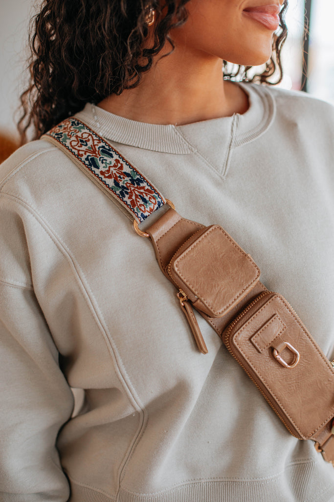 Aida Zip & Clip Strap - Tan