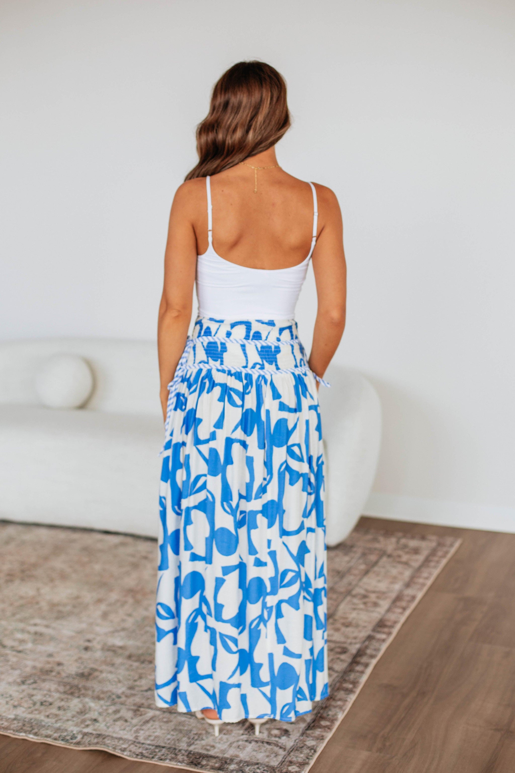 Ambria Maxi Skirt - Ocean Mix
