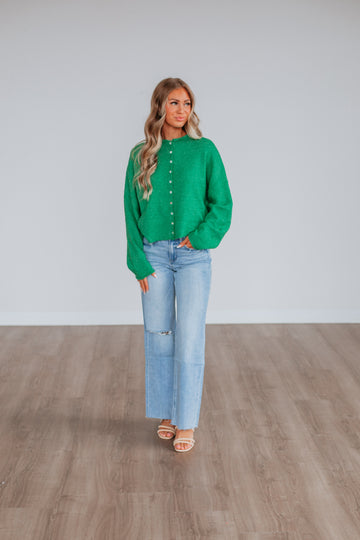 Brooke Cardigan - Kelly Green