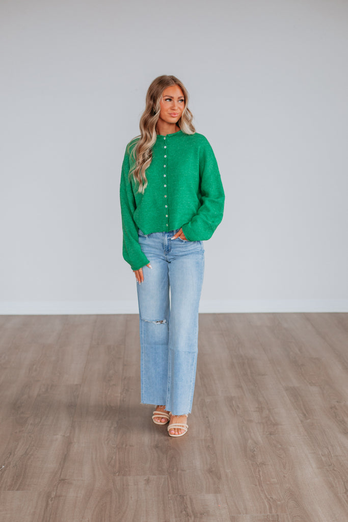 Brooke Cardigan - Kelly Green