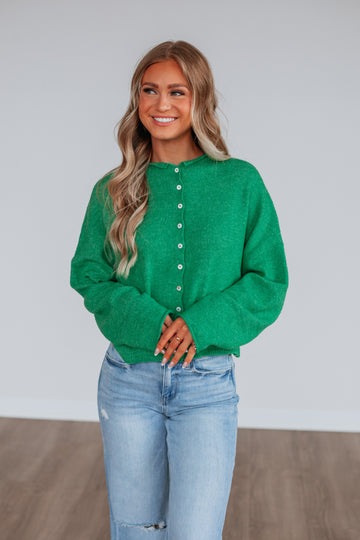 Brooke Cardigan - Kelly Green