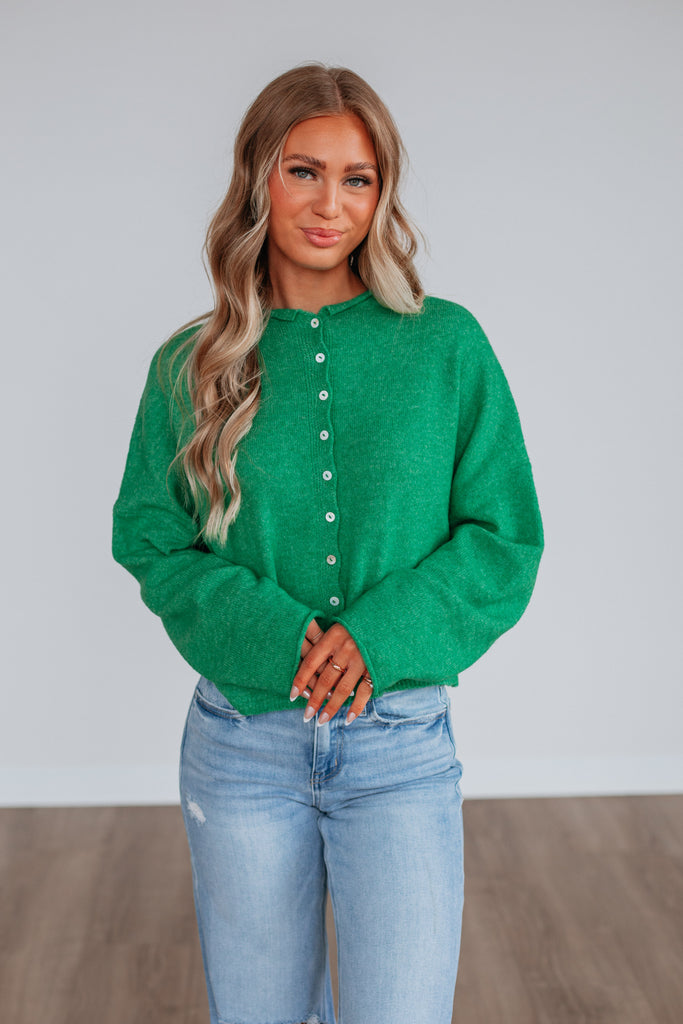 Brooke Cardigan - Kelly Green