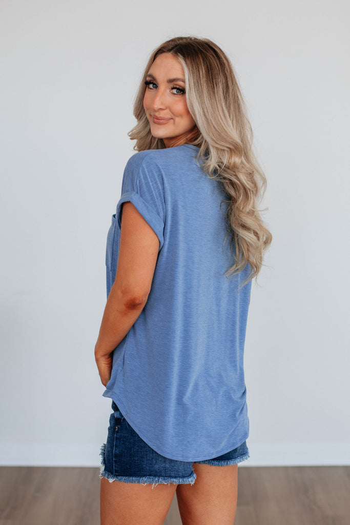 Ardell Basic Tee - Steel Blue