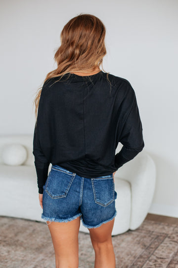 Ashby Dolman Top - Black