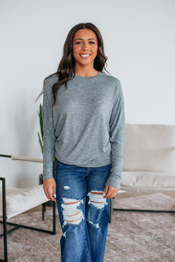Ashby Dolman Top - Grey