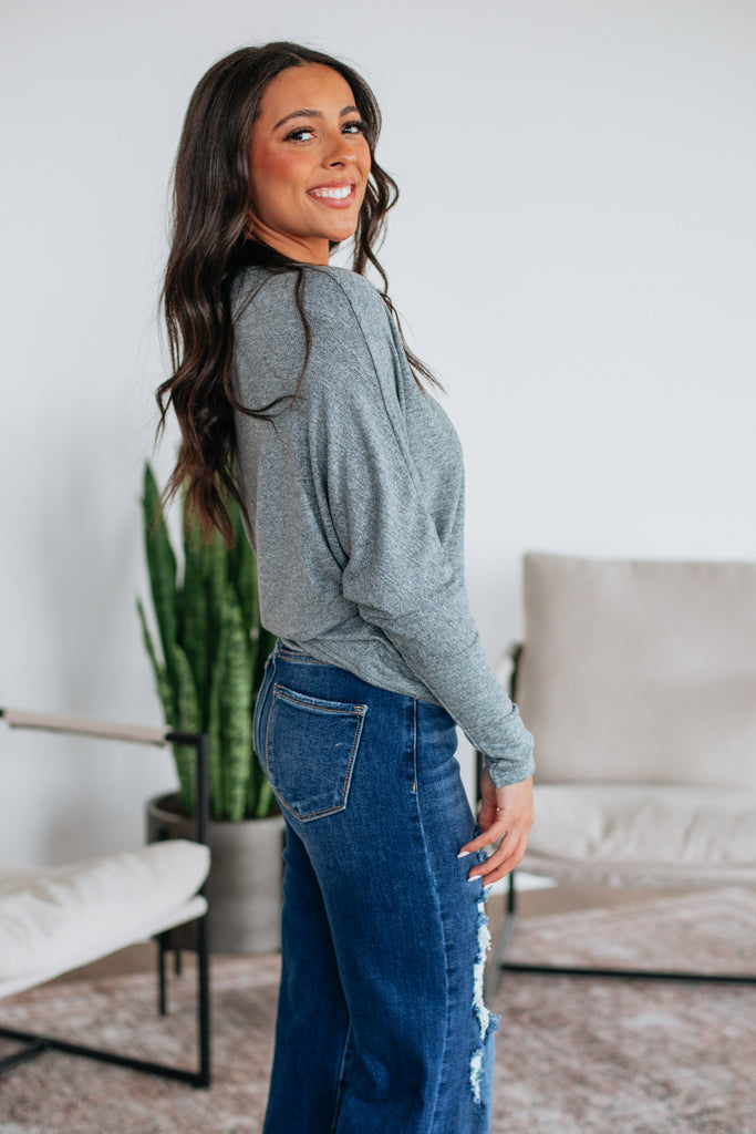 Ashby Dolman Top - Grey