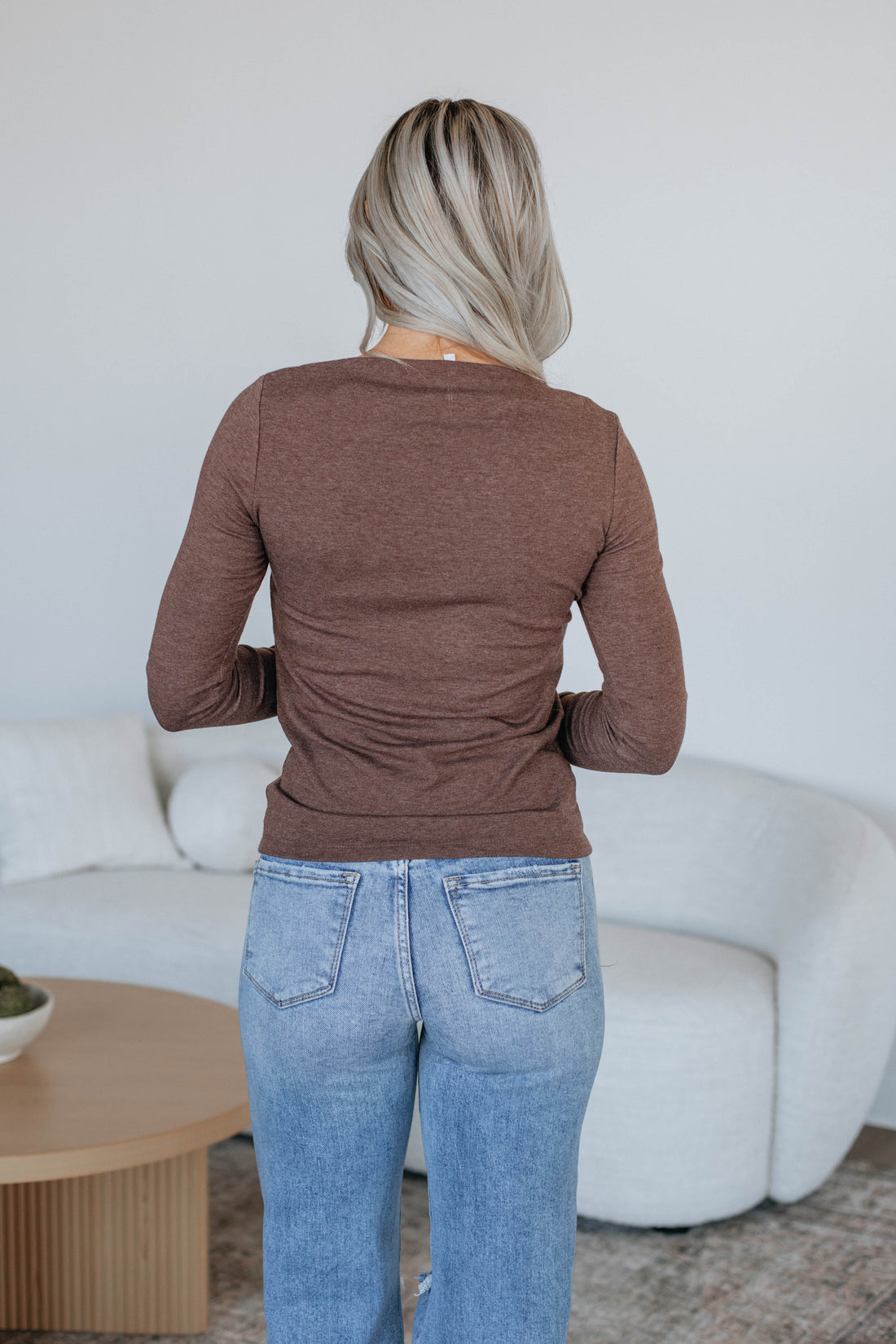 Audra Basic Top - Chocolate