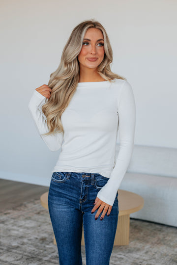 Audra Basic Top - Ivory