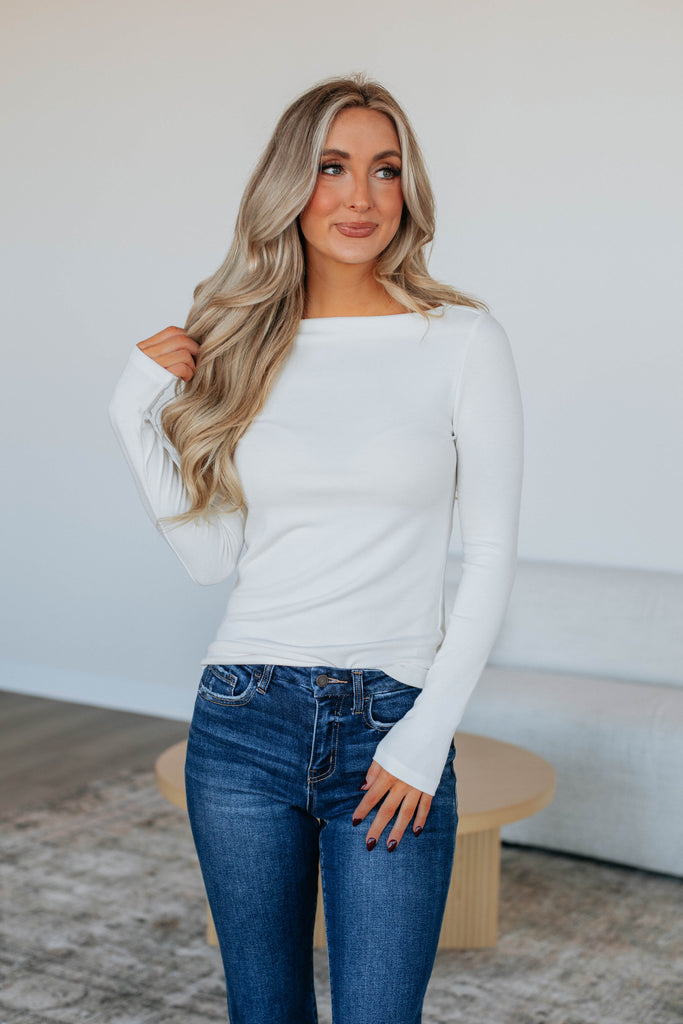 Audra Basic Top - Ivory