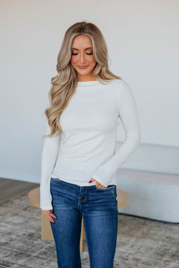 Audra Basic Top - Ivory