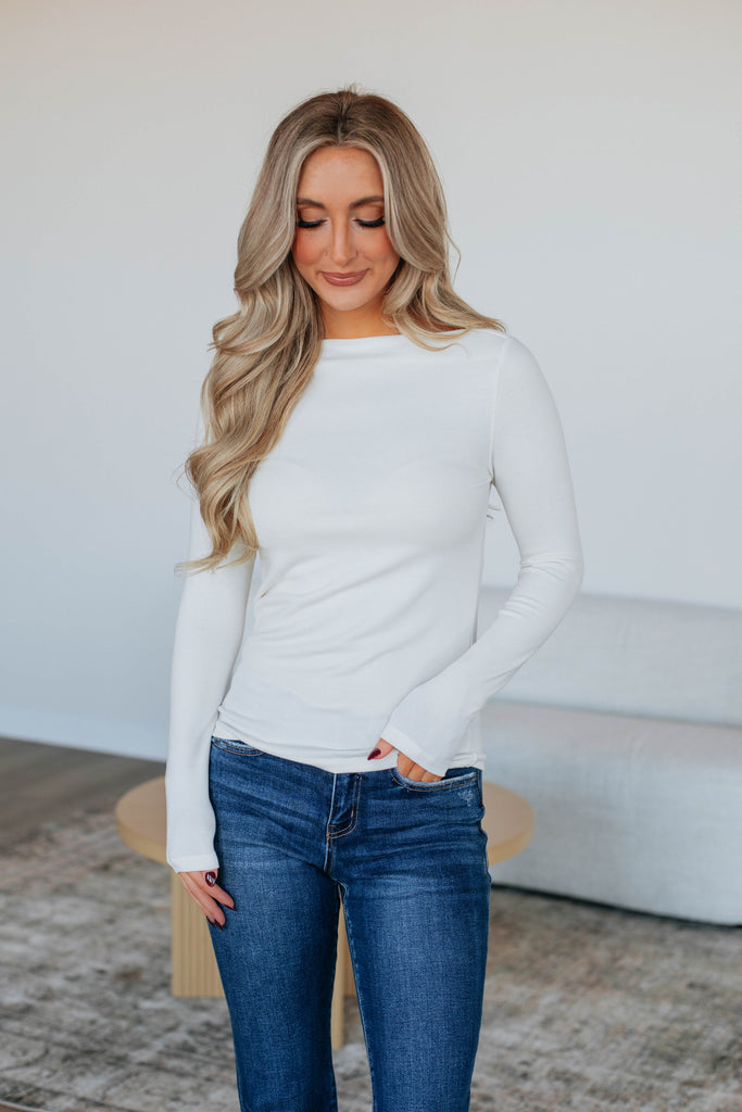 Audra Basic Top - Ivory