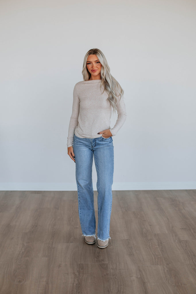 Audra Basic Top - Oatmeal
