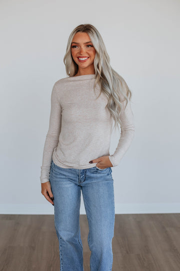Audra Basic Top - Oatmeal