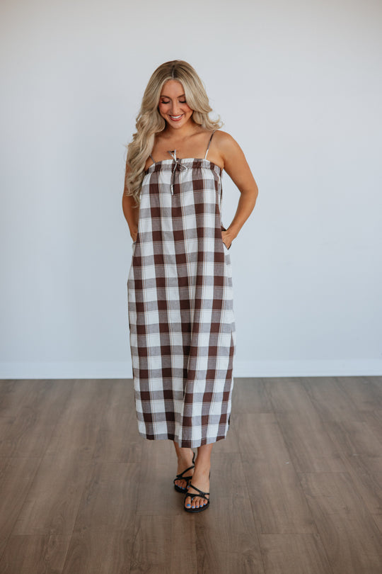 Jalene Gingham Dress