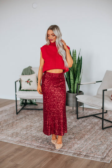 Azley Sequin Skirt