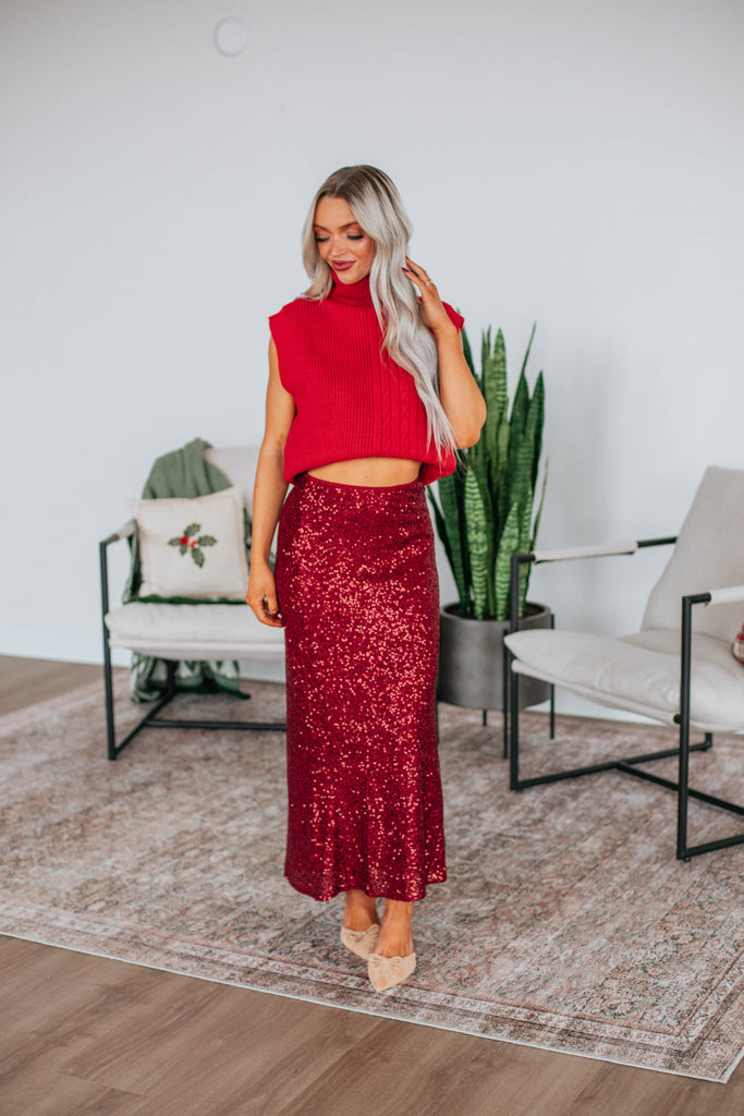 Azley Sequin Skirt