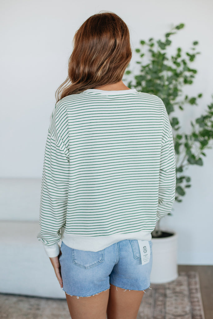 Beach Striped Sweatshirt