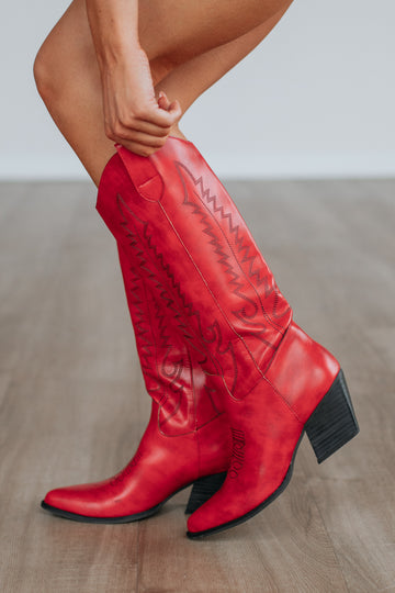Not My First Rodeo Cowgirl Boots