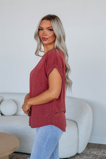 Bower Basic Tee - Wine