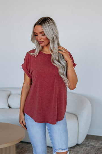 Bower Basic Tee - Wine