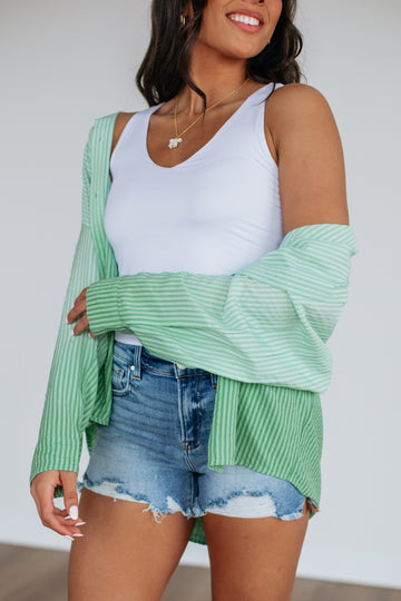 Brindi Striped Button Down