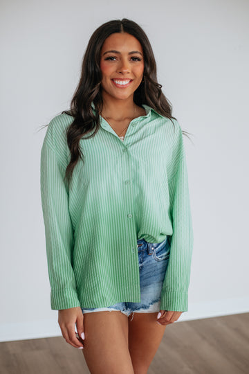 Brindi Striped Button Down