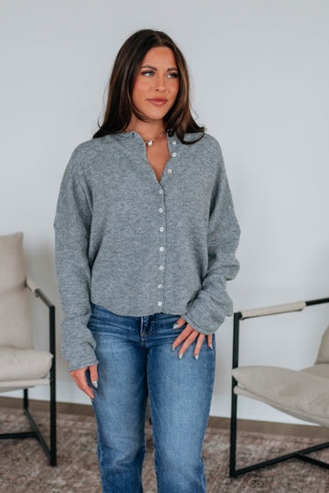 Brooke Cardigan - Heather Grey