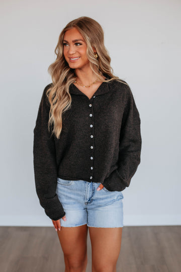 Brooke Cardigan - Espresso