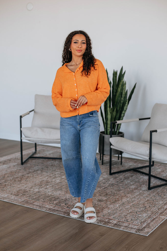 Brooke Cardigan - Tangerine