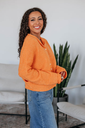 Brooke Cardigan - Tangerine