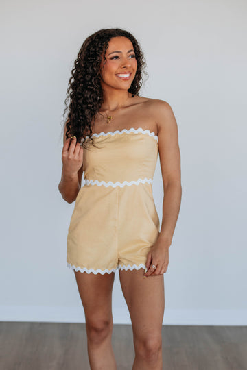 Lissa Linen Romper