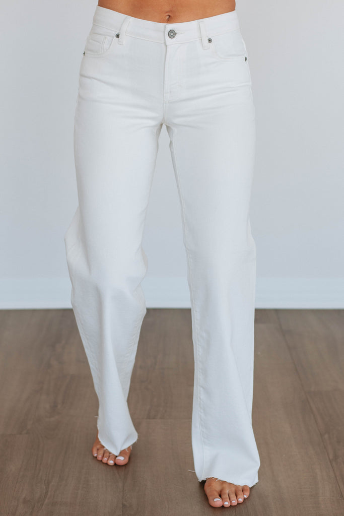 Logan Hidden Jeans - Ivory