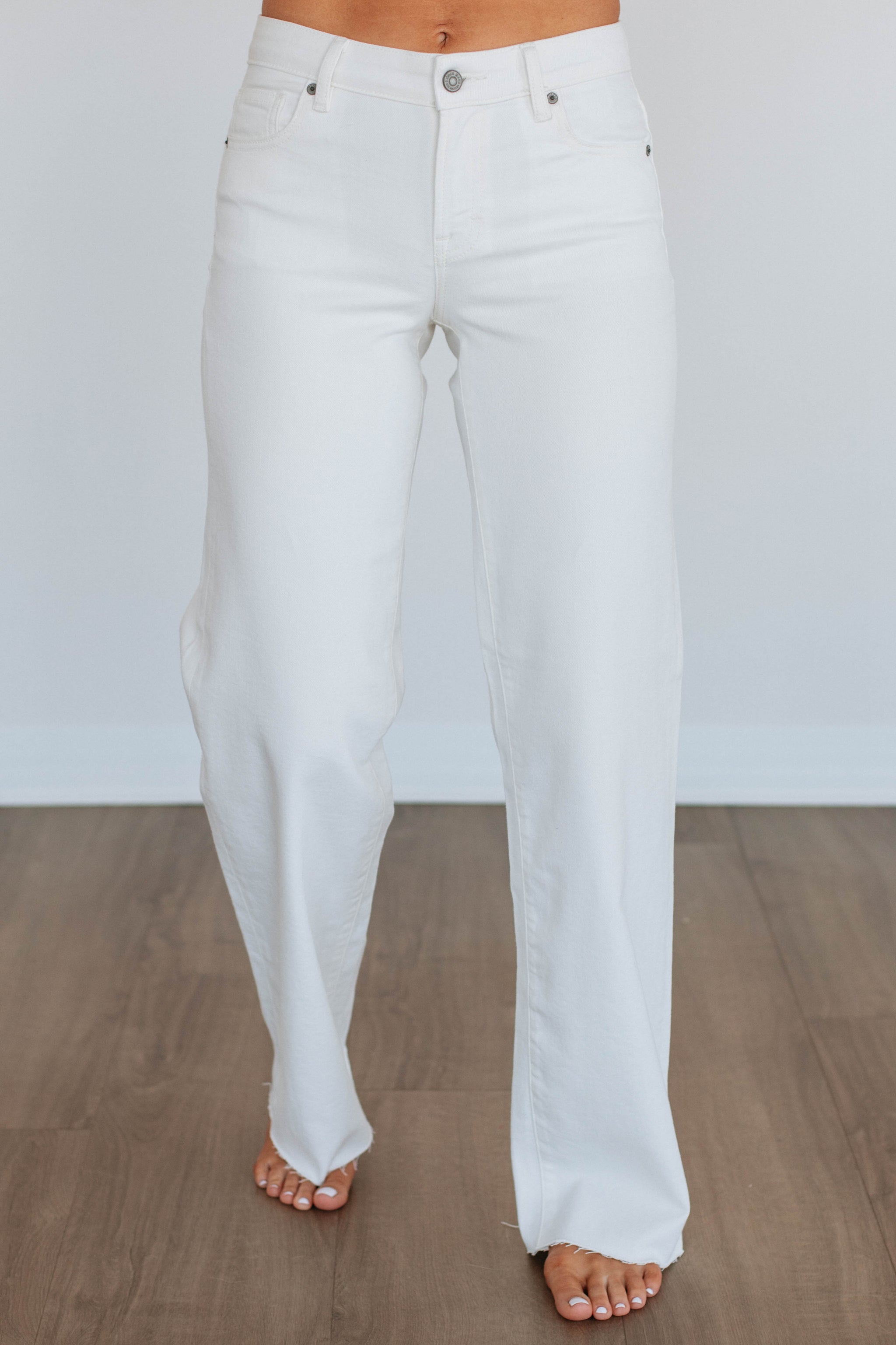 Logan Hidden Jeans - Ivory