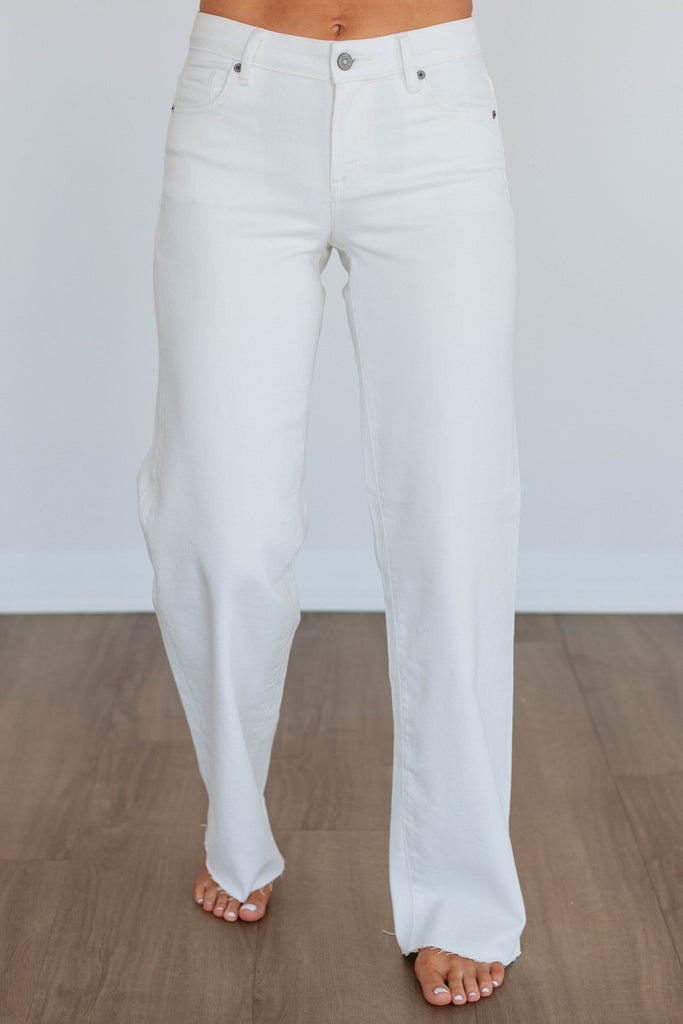 Logan Hidden Jeans - Ivory