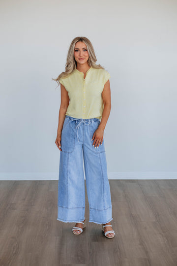 Camry Cardigan Top - Butter