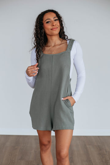 Chamberly Romper - Artichoke