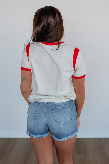 Cillian Contrast Top - Cream