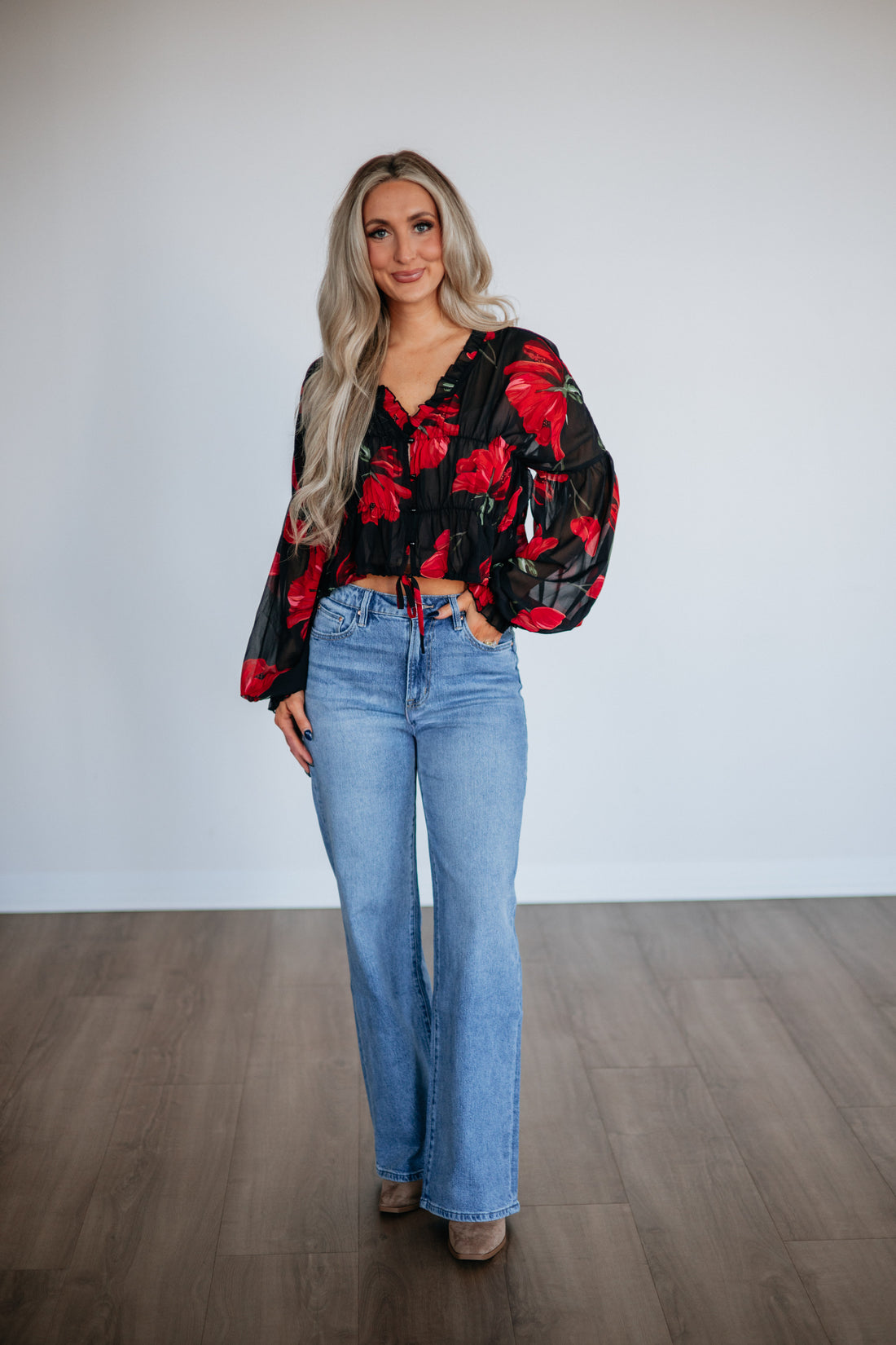 Nadalia Floral Blouse