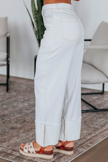 Cosette Wide Leg Pants - Ivory