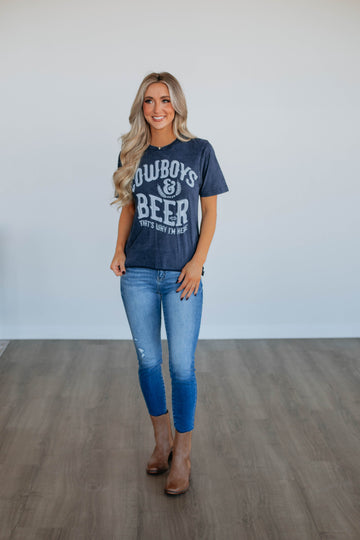 Cowboys & Beer Graphic Tee